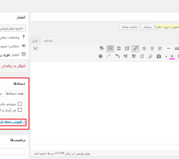 نحوه ارسال مطلب در وردپرس
